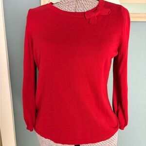 Talbots Vibrant Red Long Sleeve Top